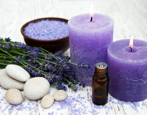 istock Lavender with essencial oil 816217504