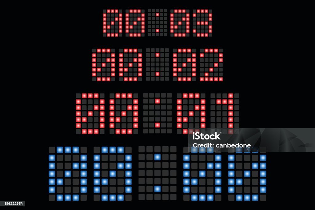 Countdown Numbers Image Illustration Featuring Countdown With Led Display Numbers Stock ...