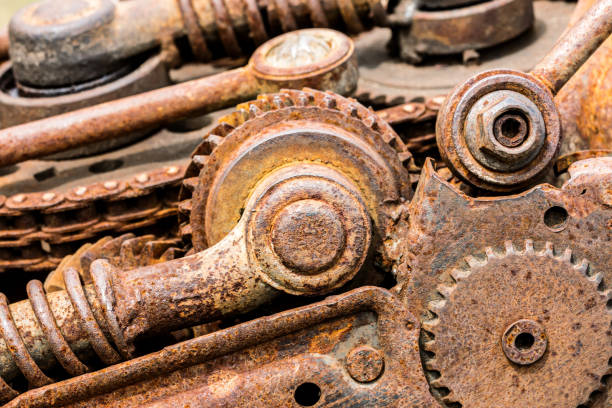 istock old corroded mechanical gear cogwheels and sprockets 816236350