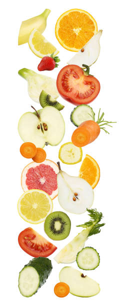istock Fruits texture vegetables food diet concept template 816236886