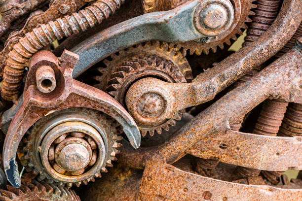 istock old rusty industrial machinery with gear wheels 816236930