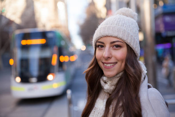 istock Young Woman Enjoying Melbourne Winter 816240288