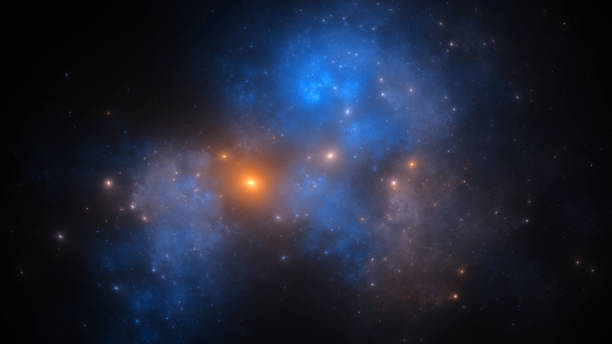 istock Abstract fractal illustration looks like galaxies 816243216