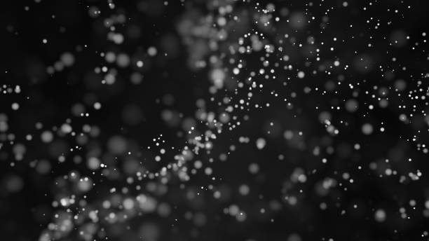 istock Beautiful monochrome bokeh blurred background defocused lights 816243426