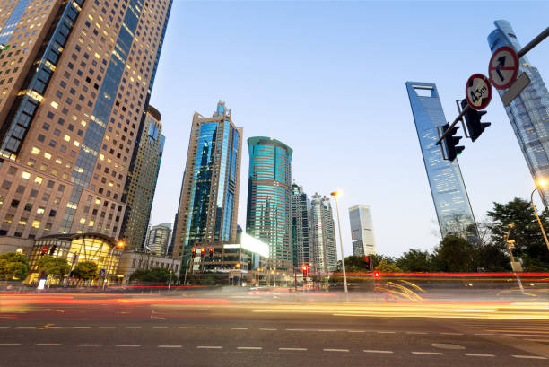 istock Modern city with street. 816246548