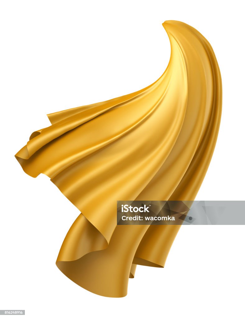 Cloth Falling Vertically 3d Render Digital Illustration Abstract Dynamic Cloth Flying Falling ...