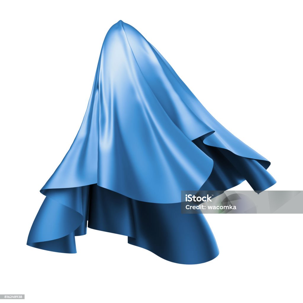 Cloth Falling Vertically 3d Render Digital Illustration Abstract Folded Cloth Flying Falling ...
