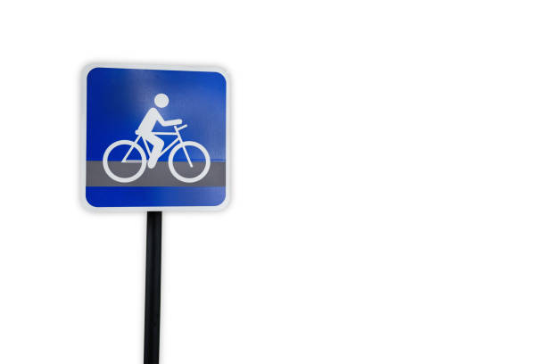 istock Bike route traffic sign 816249048