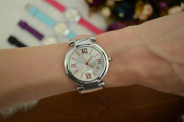 istock Woman's hand with a watch. Close-up 816249508