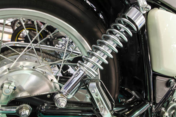 istock Shock Absorber's motorcycle for reducing vibration when driving 816254284