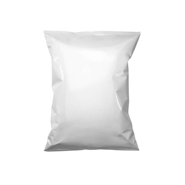 화이트 패키지 서식 파일 - packaging bag blank plastic 뉴스 사진 이미지