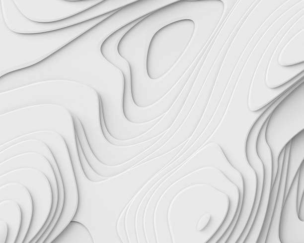 istock 3d render, abstract white paper background, layers, flat fiber structures, holes, macro texture 816257280