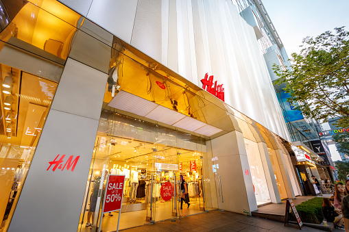 H&M store at Myeongdong shopping district on Jun 18, 2017 in Seoul city, South Korea - Landmark