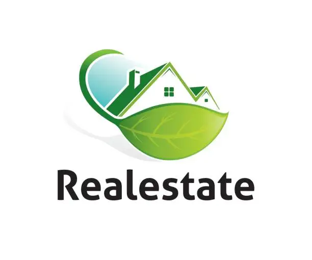 Vector illustration of Real estate vector icon