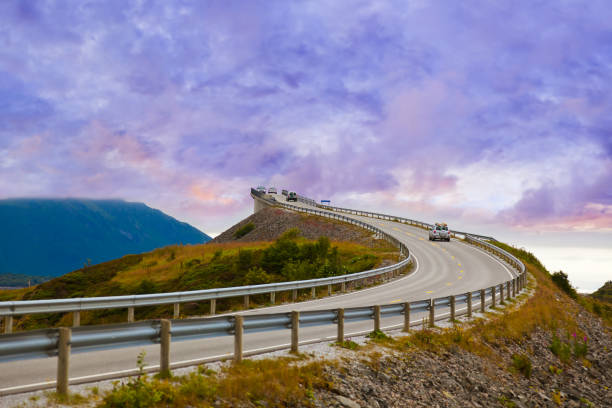 istock Fantastic bridge on the Atlantic road in Norway 816287646