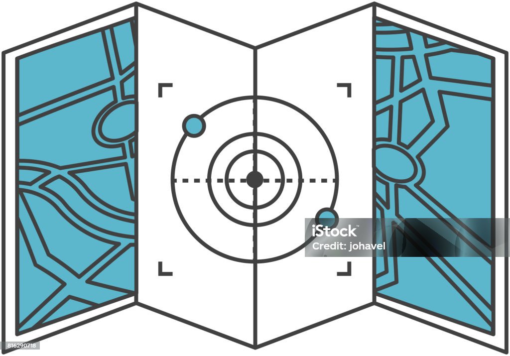 Target Vector Map Map Paper With Target Stock Illustration - Download Image Now ...