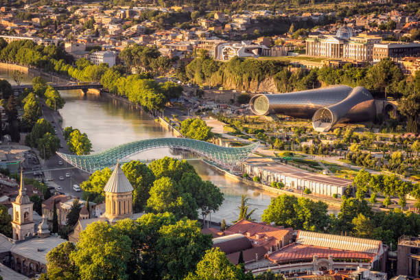 istock Areal view of TBILISI 816335668