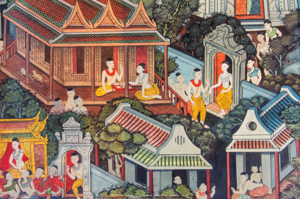 istock A scene from mural in Wat Pho. Bangkok, Thailand. 816335766
