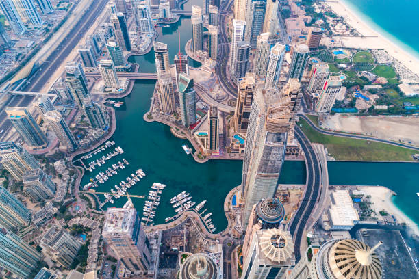 istock Dubai Marina Urban Skyline 816341736
