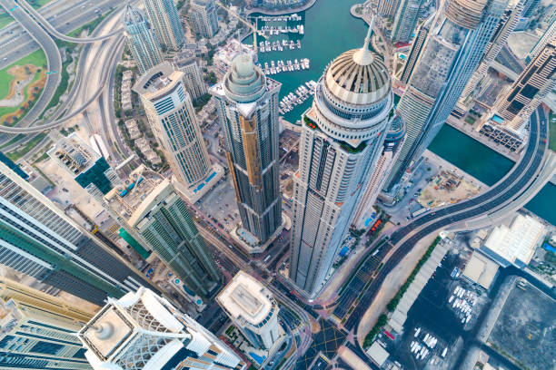 istock Dubai Marina Urban Skyline 816341770