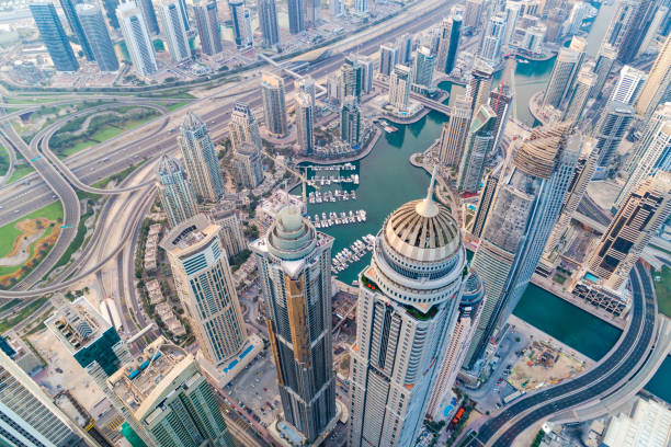 istock Dubai Marina Urban Skyline 816341788