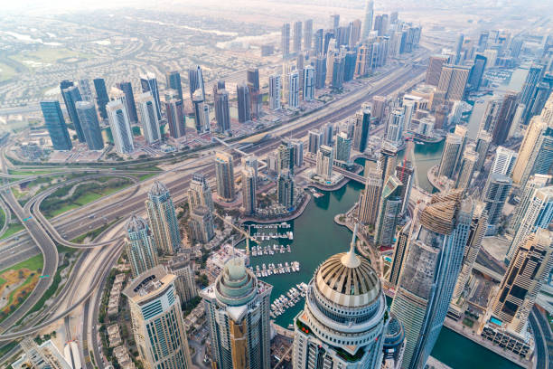 istock Dubai Marina Urban Skyline 816341792