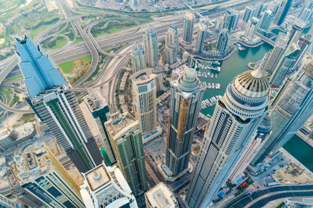 istock Dubai Marina Urban Skyline 816341794