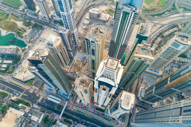 istock Dubai Marina Urban Skyline 816341796