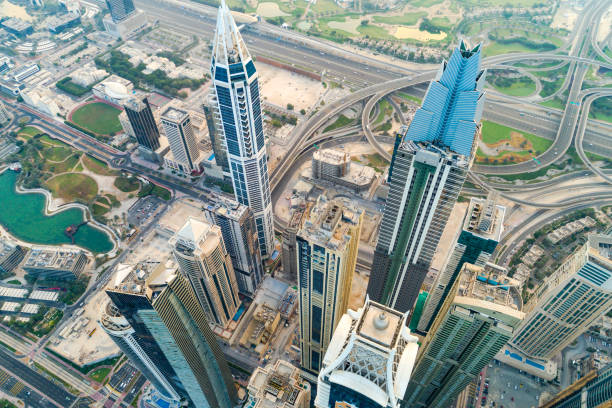 istock Dubai Marina Urban Skyline 816341802