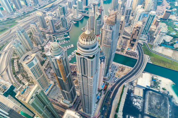 istock Dubai Marina Urban Skyline 816341806