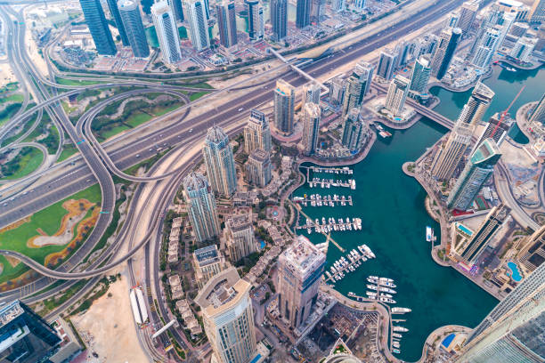 istock Dubai Marina Urban Skyline 816341850