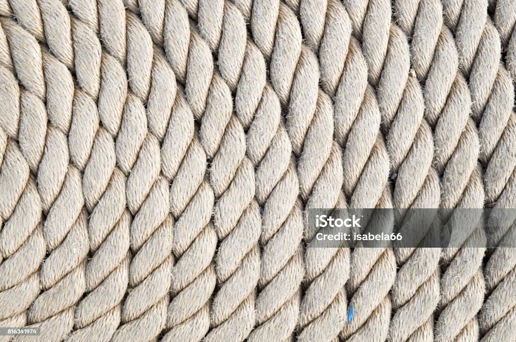 Old white ropes closeup Old white rope closeup in sunny day Abstract Stock Photo