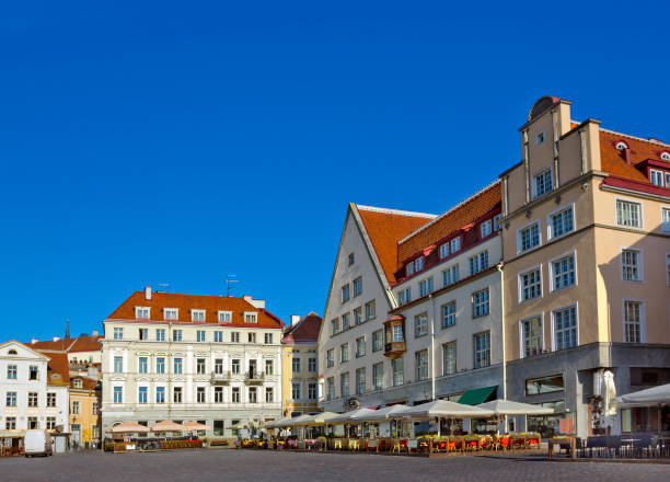 istock Town Hall square in old Tallinn, Estonia 816354314