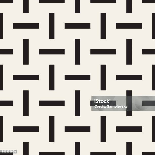 Crosshatch Vector Seamless Geometric Pattern Crossed Graphic Rectangles ...