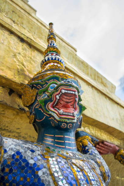 istock Green monkey carried the big pagoda 816361952