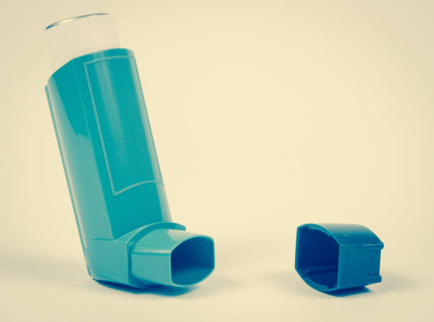 istock Asthma inhaler isolated on white. 816383480