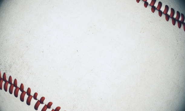 Baseball wallpaper Textured baseball wallpaper. 3D Rendering baseball ball stock pictures, royalty-free photos & images