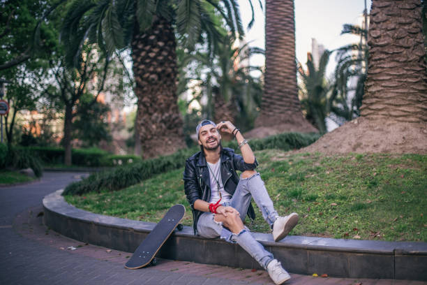 istock Skateboarder in the park 816397722