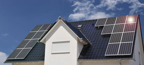 istock Roof with solar panels 816405284
