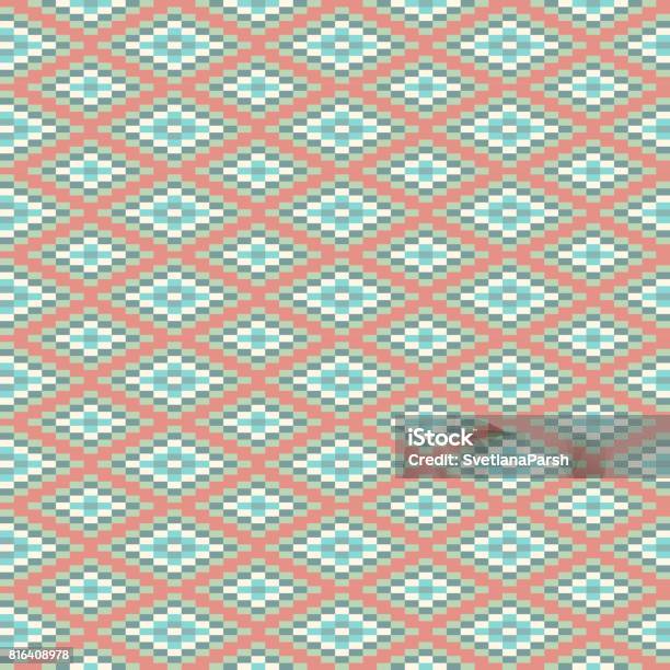 Geometric Seamless Pattern American Indians Tribal Style The Swatch Is Included In Vector File Stock Illustration - Download Image Now