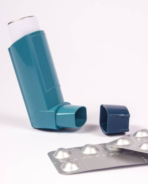 istock Asthma inhaler isolated on white. 816424462