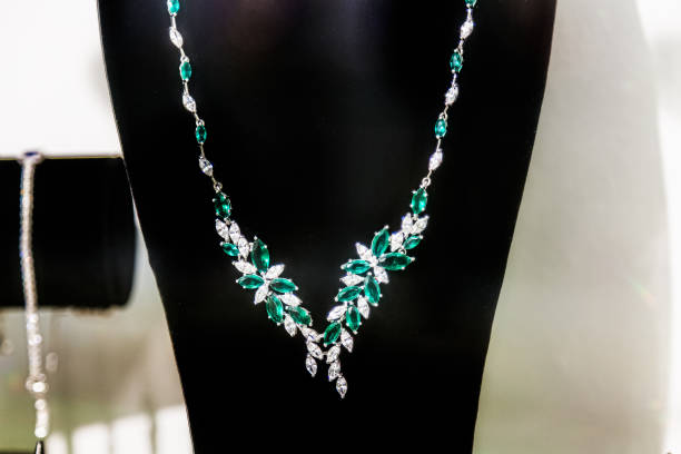 istock Shiny necklace with rhinestones 816440892