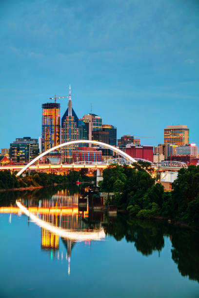 istock Downtown Nashville cityscape at night 816461092