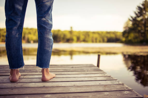 istock Listnening the sound of the lake 816497708