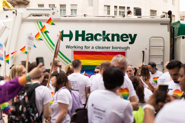 pride london 2017 - hackney stock-fotos und bilder