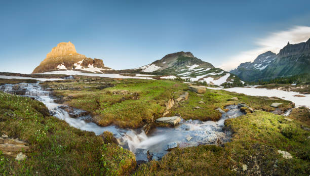 Montana - Western USA, Field, Meadow, River, Springtime