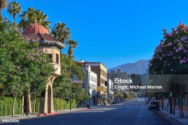 Pasadena California Street Scene Stock Photo - Download Image Now - Pasadena - California, California, City