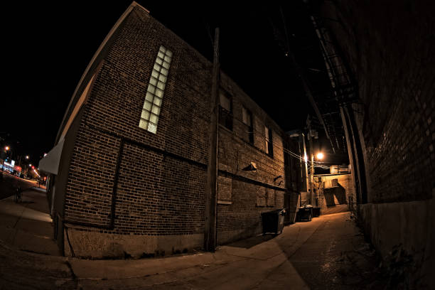 istock Dark City Alley at Night 816564180