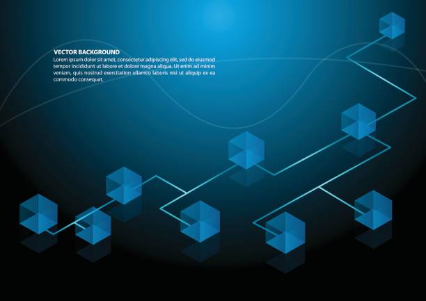 концепция сетевого подключения - computer network topology stock illustrations