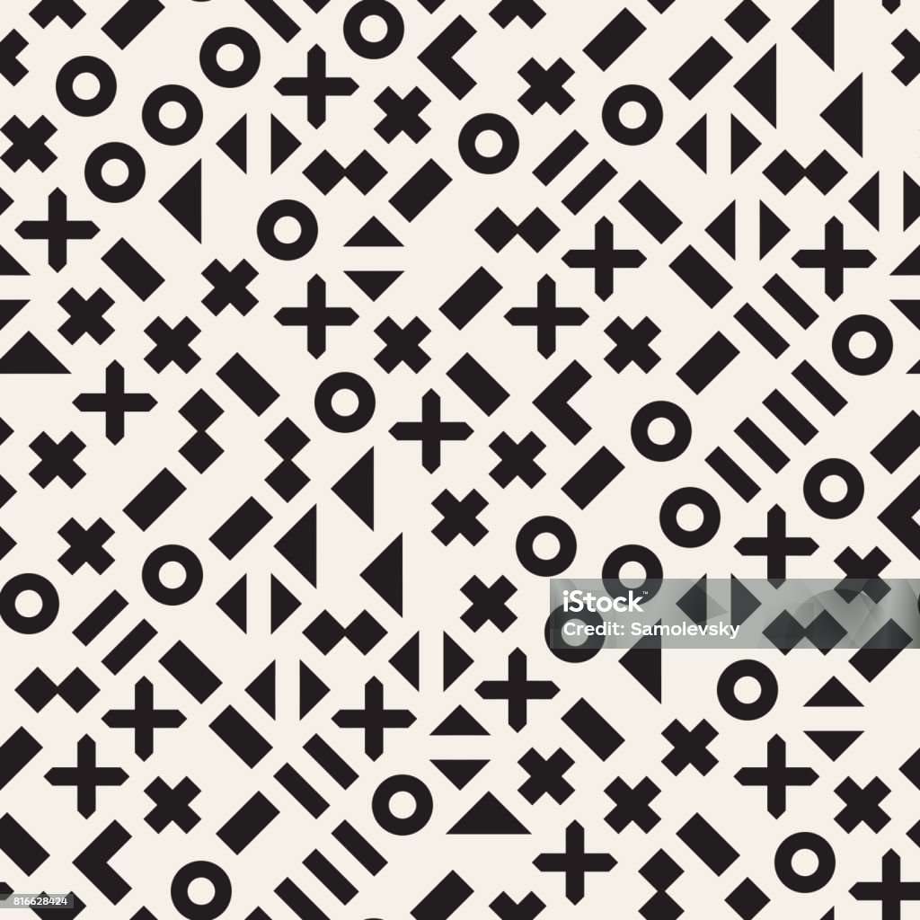 Repeatable Pattern Irregular Vector Random Shapes Seamless Pattern Modern Stylish Irregular Texture ...